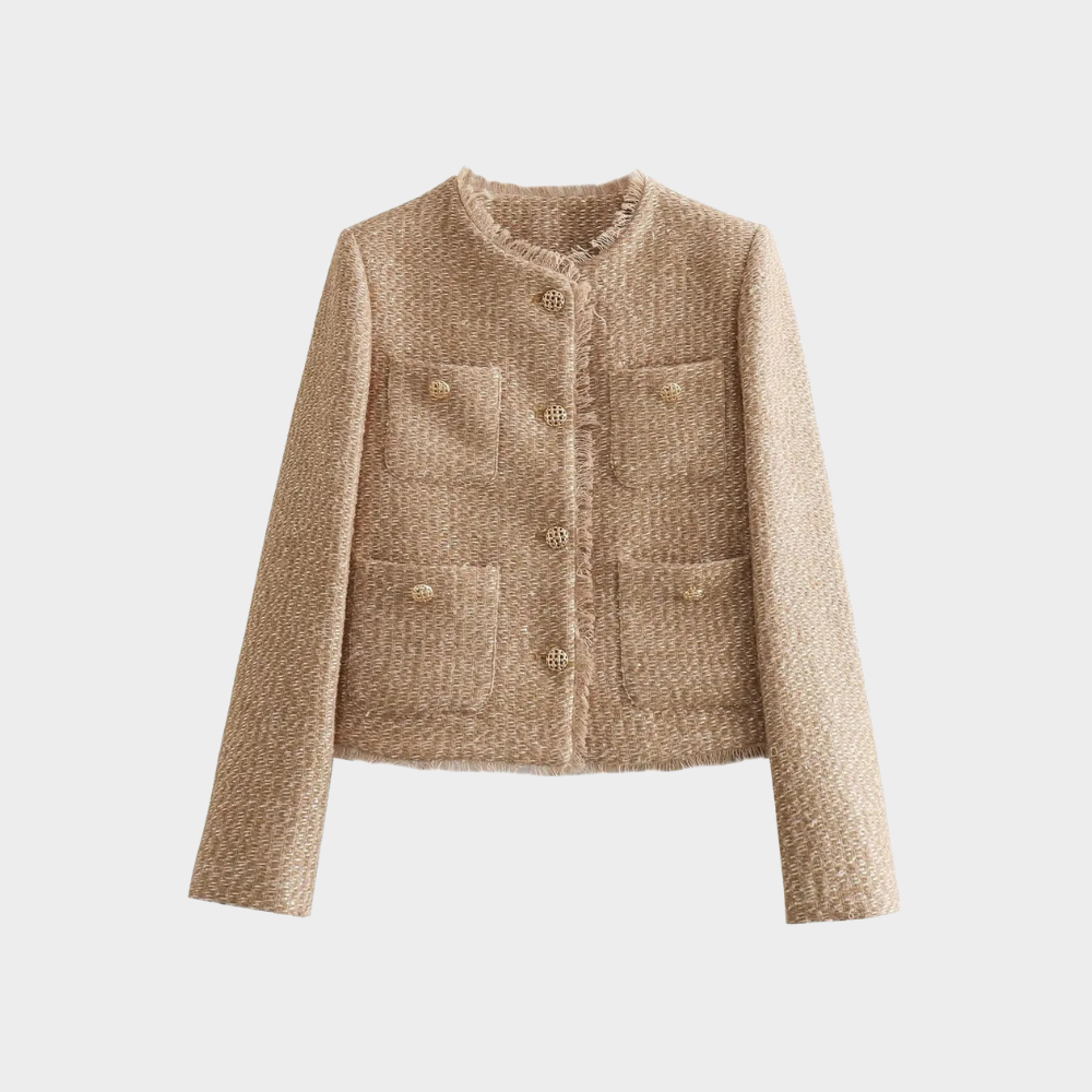 Nordisk | Beige tweedkavaj dam